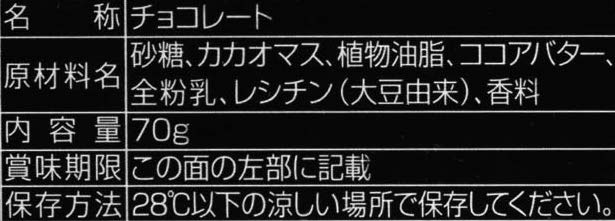 チョコレートの裏側